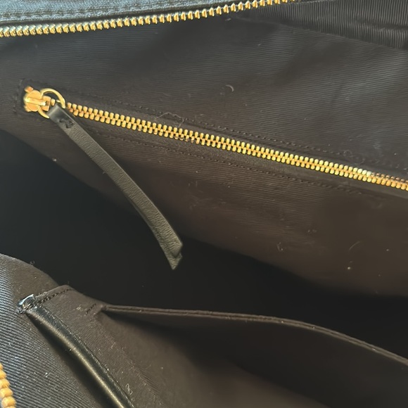 Cuyana Canvas Leather Trim Weekender Travel Carryon Overnight Bag Black - Picture 7 of 9